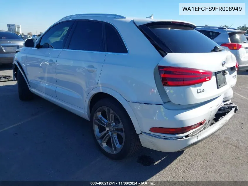 2015 Audi Q3 2.0T Premium Plus VIN: WA1EFCFS9FR008949 Lot: 40821241