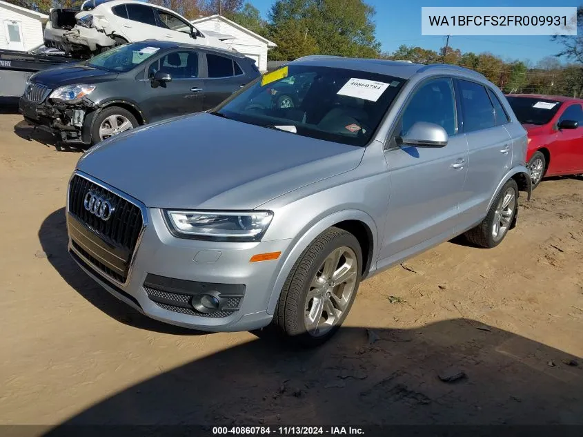 2015 Audi Q3 2.0T Premium Plus VIN: WA1BFCFS2FR009931 Lot: 40860784