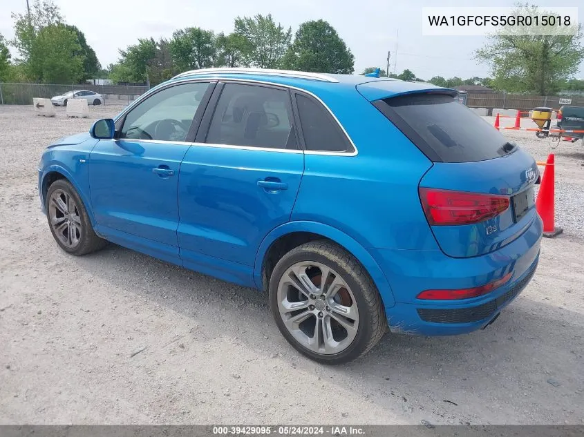 WA1GFCFS5GR015018 2016 Audi Q3 2.0T Premium Plus