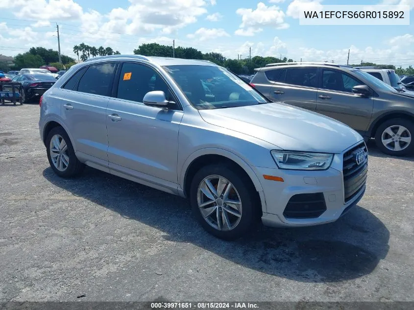 WA1EFCFS6GR015892 2016 Audi Q3 2.0T Premium Plus