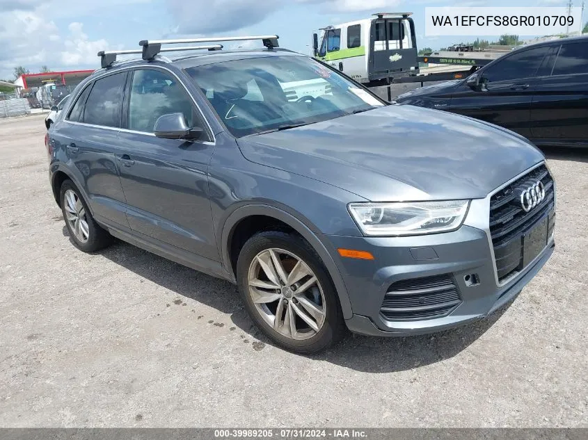 2016 Audi Q3 2.0T Premium Plus VIN: WA1EFCFS8GR010709 Lot: 39989205