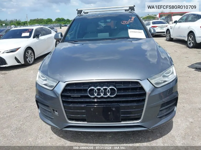 2016 Audi Q3 2.0T Premium Plus VIN: WA1EFCFS8GR010709 Lot: 39989205