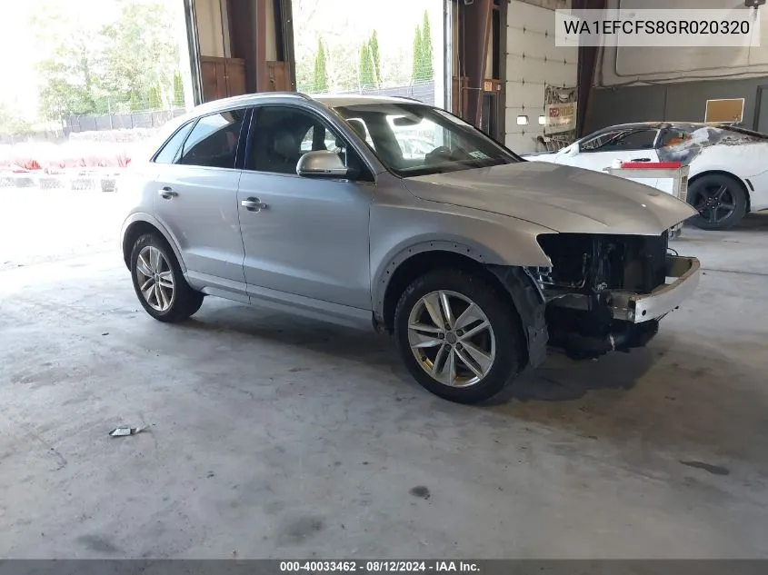 WA1EFCFS8GR020320 2016 Audi Q3 2.0T Premium Plus