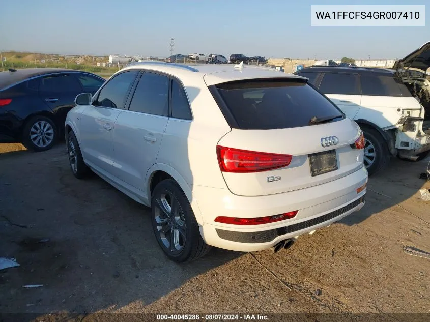 WA1FFCFS4GR007410 2016 Audi Q3 Prestige