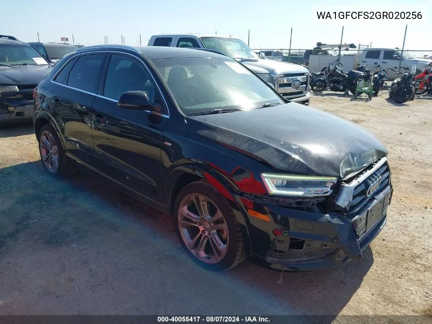 WA1GFCFS2GR020256 2016 Audi Q3 2.0T Premium Plus