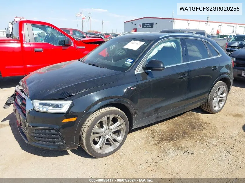 2016 Audi Q3 2.0T Premium Plus VIN: WA1GFCFS2GR020256 Lot: 40055417