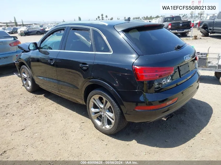 WA1EFCFS5GR021330 2016 Audi Q3 2.0T Premium Plus