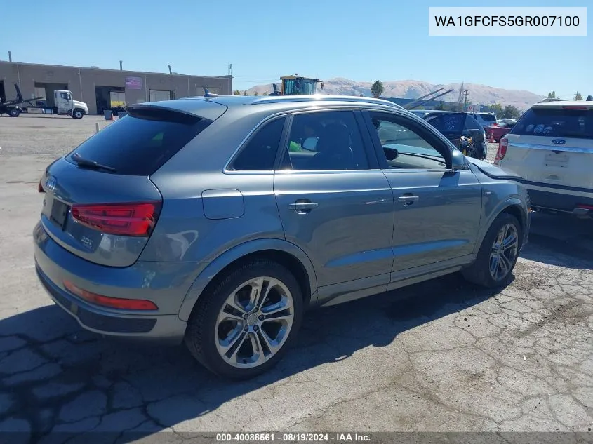 WA1GFCFS5GR007100 2016 Audi Q3 2.0T Premium Plus