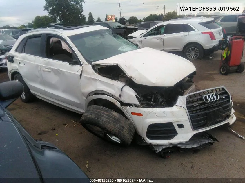 WA1EFCFS5GR019562 2016 Audi Q3 Premium Plus