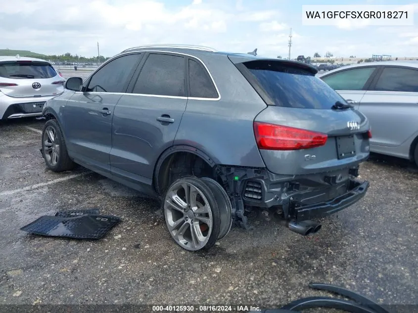 WA1GFCFSXGR018271 2016 Audi Q3 Prestige