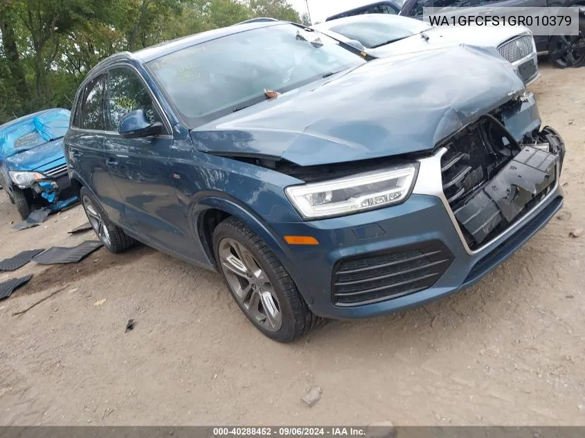 2016 Audi Q3 2.0T Premium Plus VIN: WA1GFCFS1GR010379 Lot: 40288452