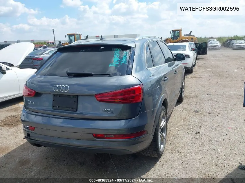 WA1EFCFS3GR002596 2016 Audi Q3 2.0T Premium Plus