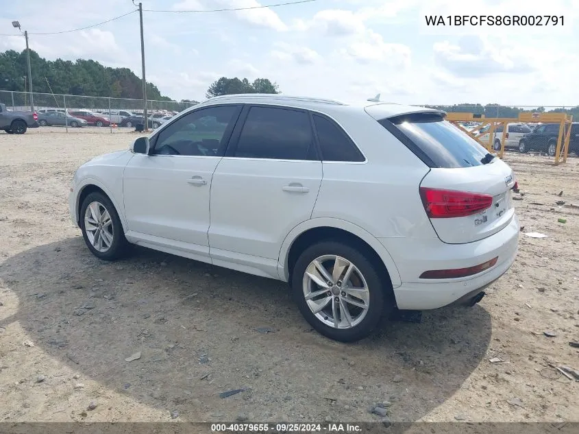 WA1BFCFS8GR002791 2016 Audi Q3 2.0T Premium Plus