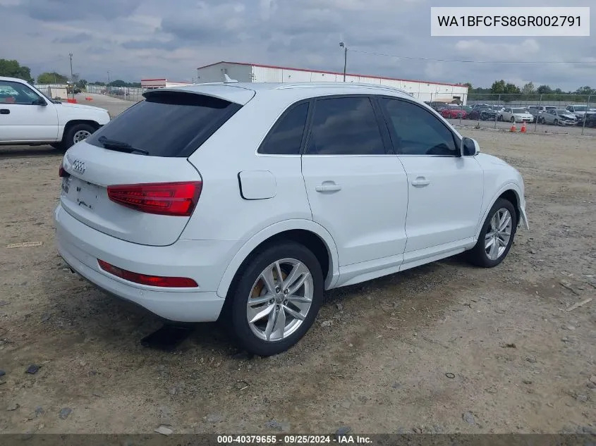 WA1BFCFS8GR002791 2016 Audi Q3 2.0T Premium Plus