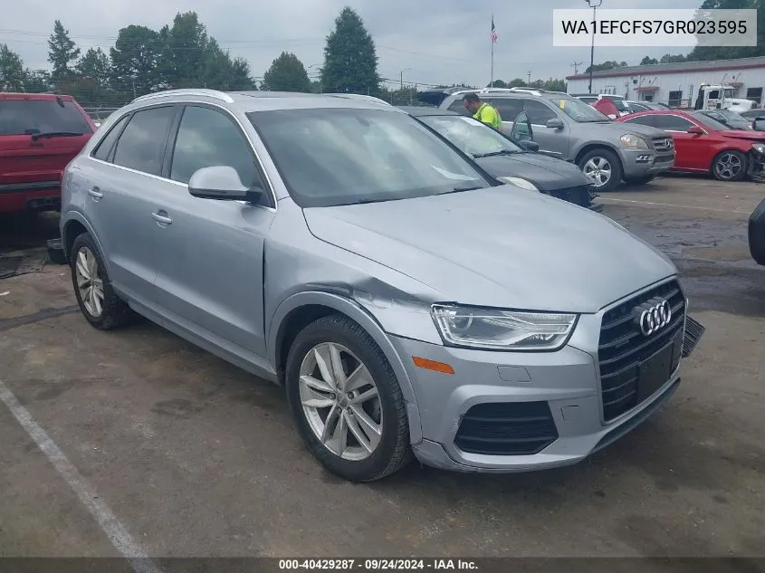 WA1EFCFS7GR023595 2016 Audi Q3 2.0T Premium Plus