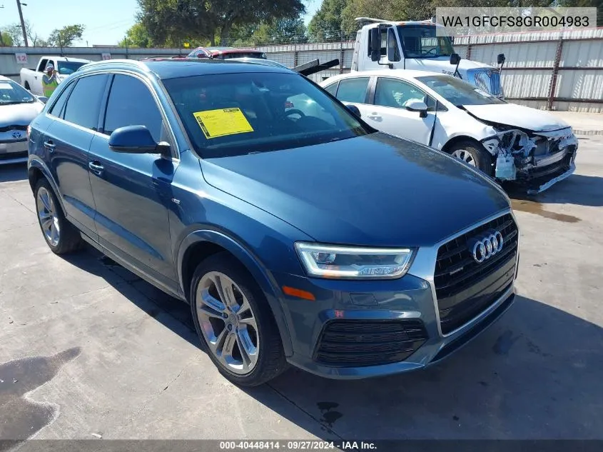 2016 Audi Q3 2.0T Premium Plus VIN: WA1GFCFS8GR004983 Lot: 40448414