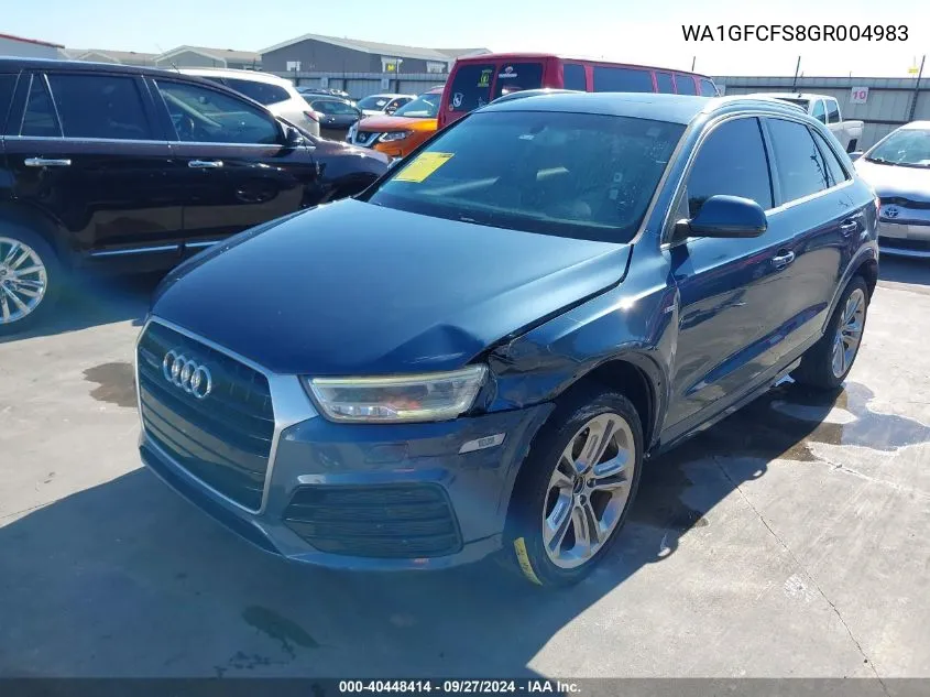 2016 Audi Q3 2.0T Premium Plus VIN: WA1GFCFS8GR004983 Lot: 40448414