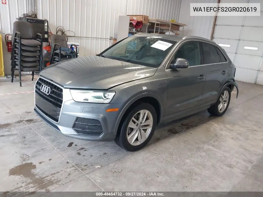 WA1EFCFS2GR020619 2016 Audi Q3 2.0T Premium Plus