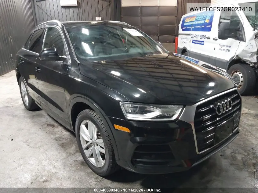 2016 Audi Q3 2.0T Premium Plus VIN: WA1EFCFS2GR023410 Lot: 40590348