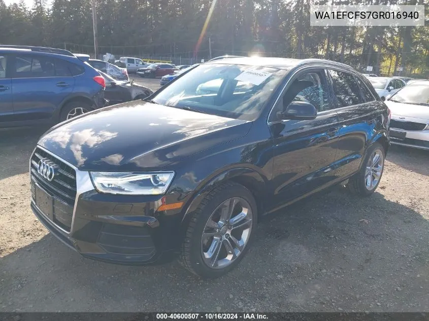 WA1EFCFS7GR016940 2016 Audi Q3 2.0T Premium Plus