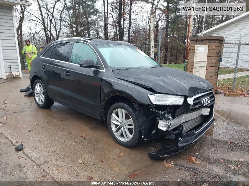 2016 Audi Q3 2.0T Premium Plus VIN: WA1EFCFS4GR001263 Lot: 40817445