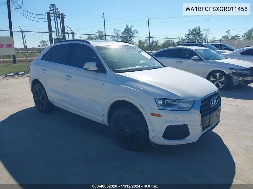 WA1BFCFSXGR011458 2016 Audi Q3 2.0T Premium Plus