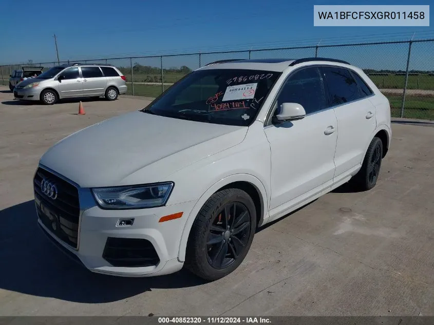 WA1BFCFSXGR011458 2016 Audi Q3 2.0T Premium Plus