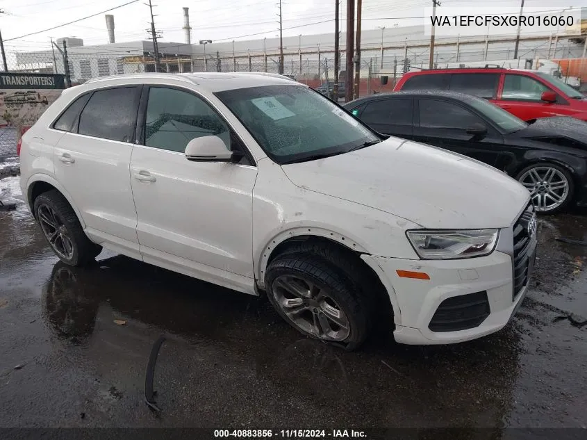 2016 Audi Q3 2.0T Premium Plus VIN: WA1EFCFSXGR016060 Lot: 40883856