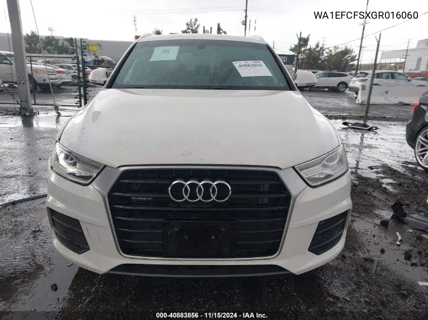 2016 Audi Q3 2.0T Premium Plus VIN: WA1EFCFSXGR016060 Lot: 40883856