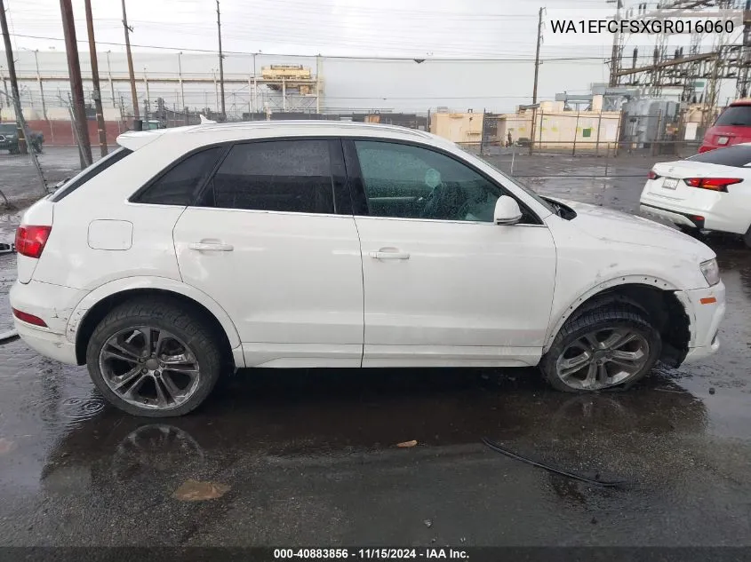 2016 Audi Q3 2.0T Premium Plus VIN: WA1EFCFSXGR016060 Lot: 40883856