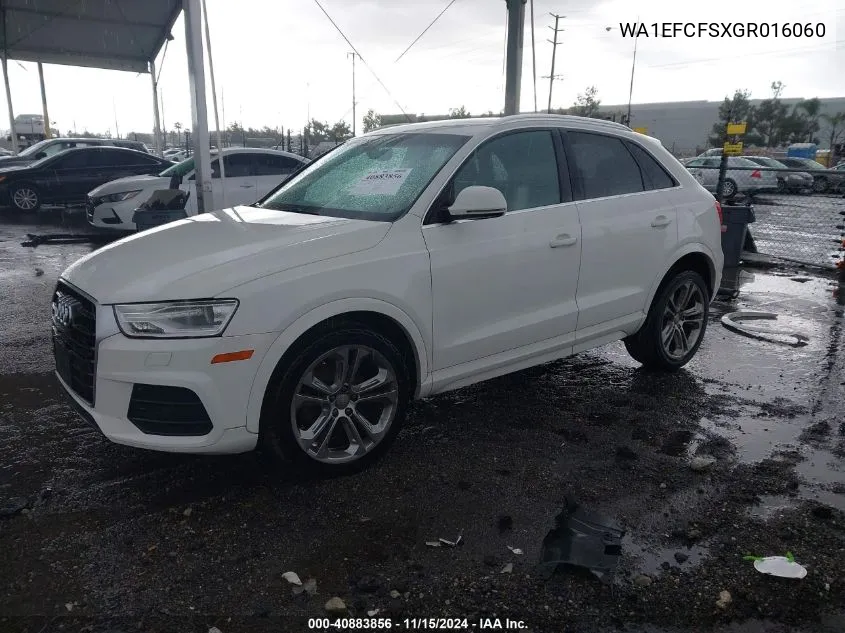 2016 Audi Q3 2.0T Premium Plus VIN: WA1EFCFSXGR016060 Lot: 40883856