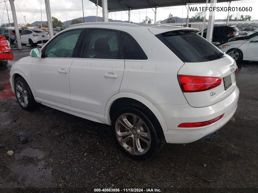 2016 Audi Q3 2.0T Premium Plus VIN: WA1EFCFSXGR016060 Lot: 40883856