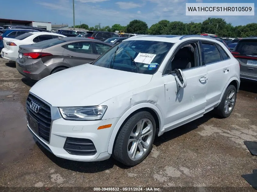 2017 Audi Q3 2.0T Premium VIN: WA1HCCFS1HR010509 Lot: 39498532