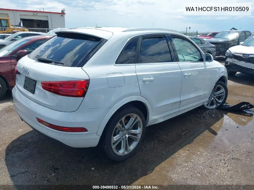 2017 Audi Q3 2.0T Premium VIN: WA1HCCFS1HR010509 Lot: 39498532