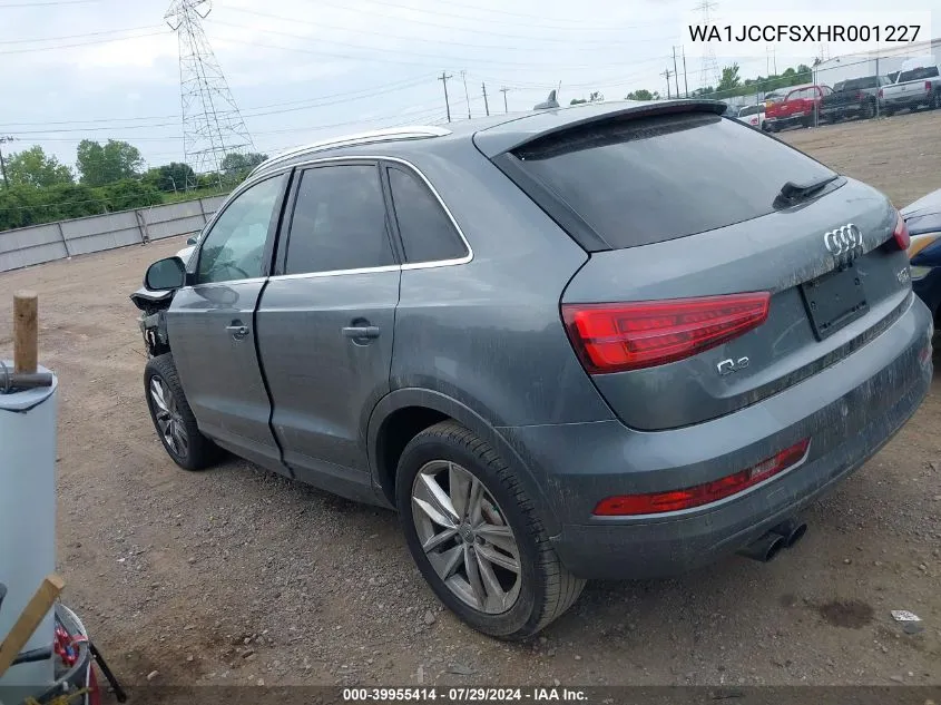 WA1JCCFSXHR001227 2017 Audi Q3 2.0T Premium