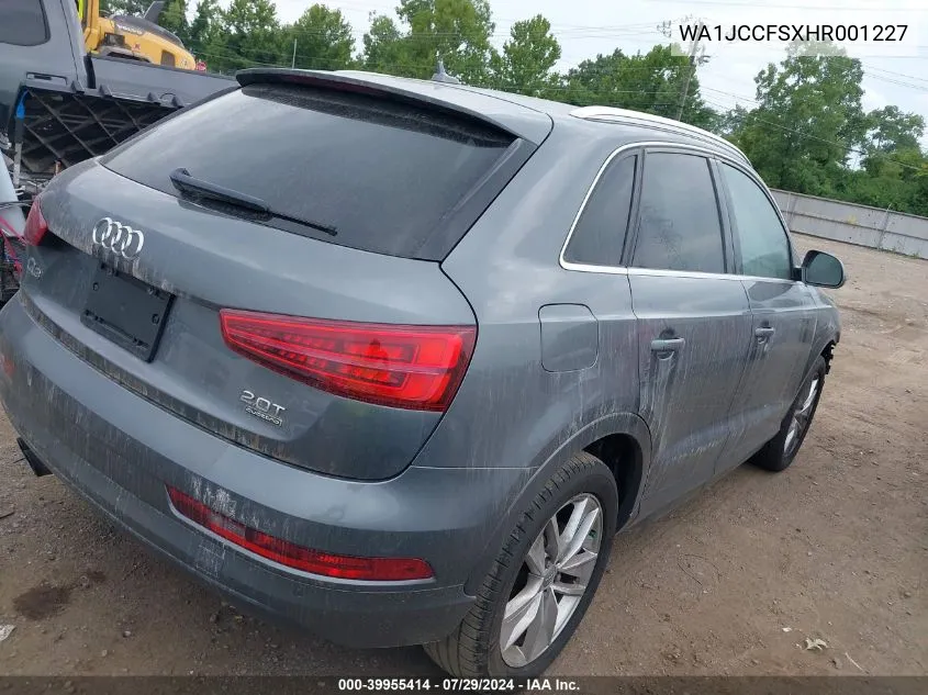 WA1JCCFSXHR001227 2017 Audi Q3 2.0T Premium