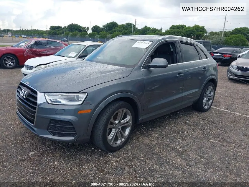 2017 Audi Q3 2.0T Premium VIN: WA1HCCFS7HR004262 Lot: 40217905