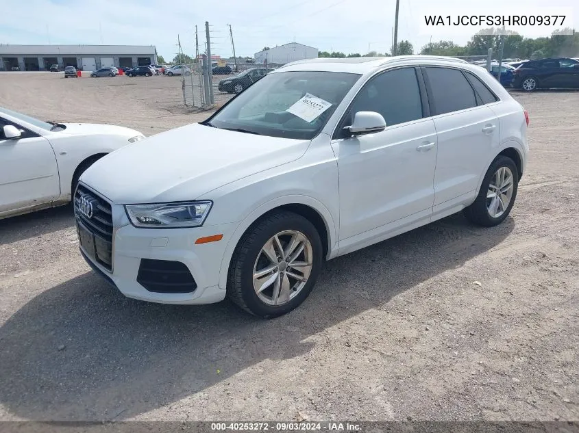 2017 Audi Q3 2.0T Premium VIN: WA1JCCFS3HR009377 Lot: 40253272