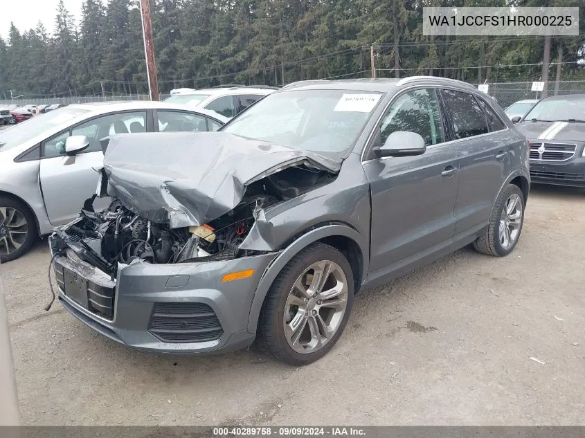 WA1JCCFS1HR000225 2017 Audi Q3 2.0T Premium