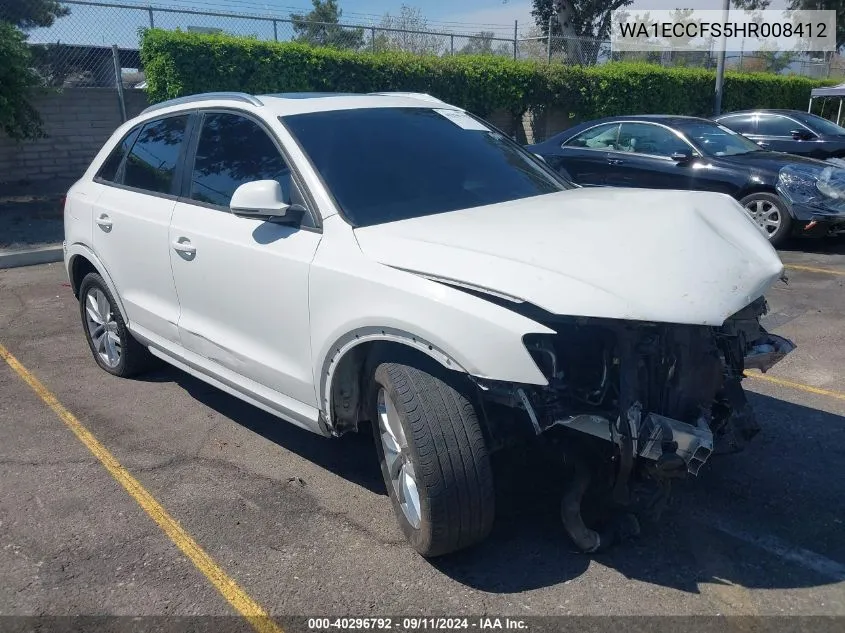 WA1ECCFS5HR008412 2017 Audi Q3 2.0T Premium