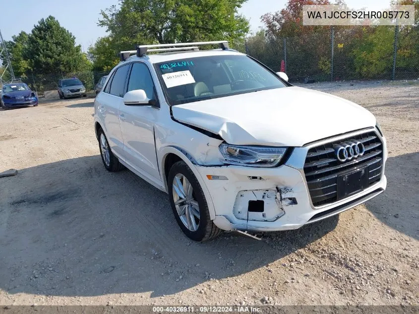 WA1JCCFS2HR005773 2017 Audi Q3 Premium Plus