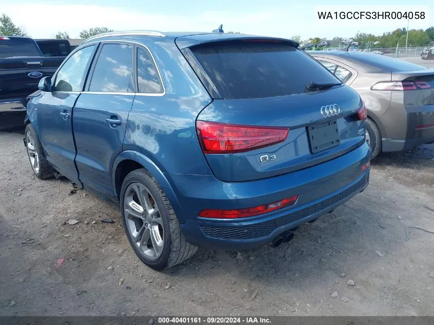 WA1GCCFS3HR004058 2017 Audi Q3 2.0T Premium