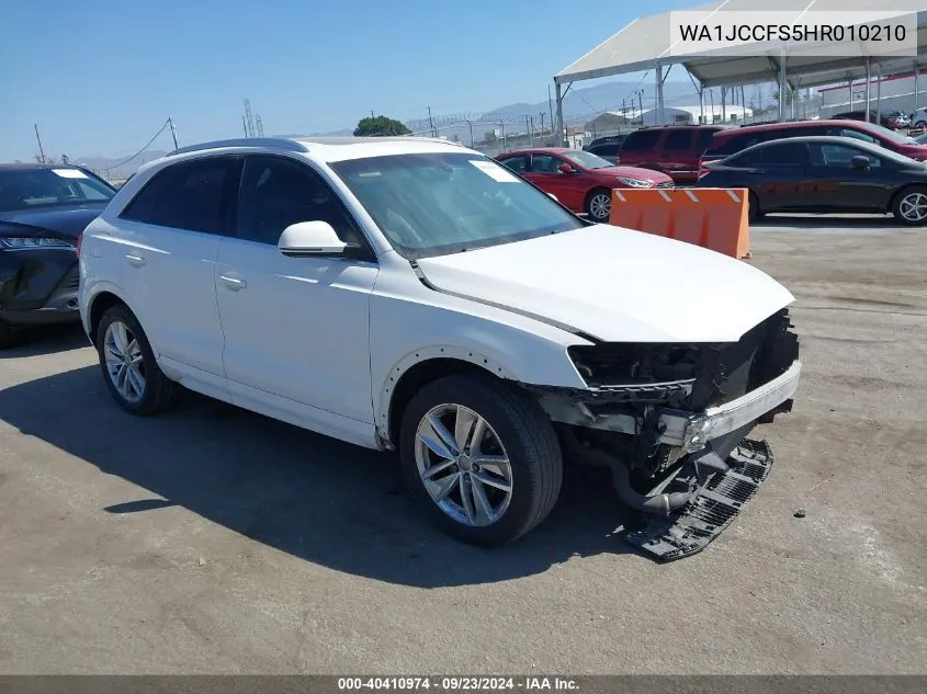 2017 Audi Q3 2.0T Premium VIN: WA1JCCFS5HR010210 Lot: 40410974