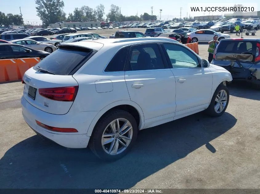 WA1JCCFS5HR010210 2017 Audi Q3 2.0T Premium