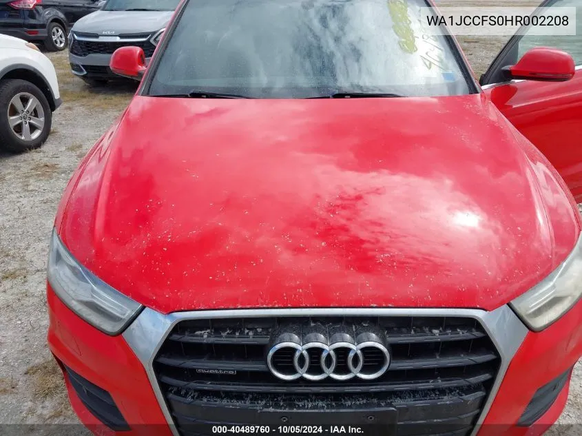 2017 Audi Q3 Premium Plus VIN: WA1JCCFS0HR002208 Lot: 40489760