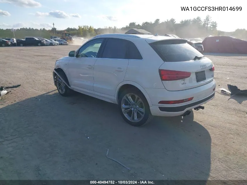 WA1GCCFS3HR014699 2017 Audi Q3 2.0T Premium