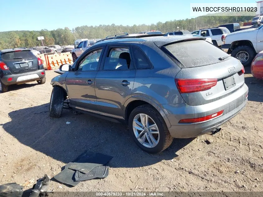 WA1BCCFS5HR011023 2017 Audi Q3 Premium