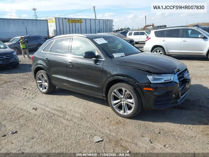 2017 Audi Q3 Premium Plus VIN: WA1JCCFS9HR007830 Lot: 40746438