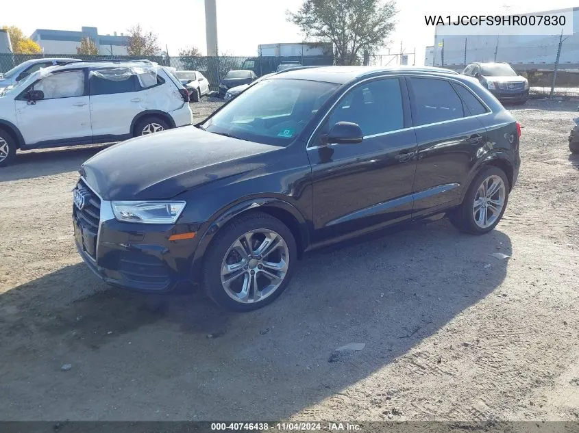 2017 Audi Q3 Premium Plus VIN: WA1JCCFS9HR007830 Lot: 40746438