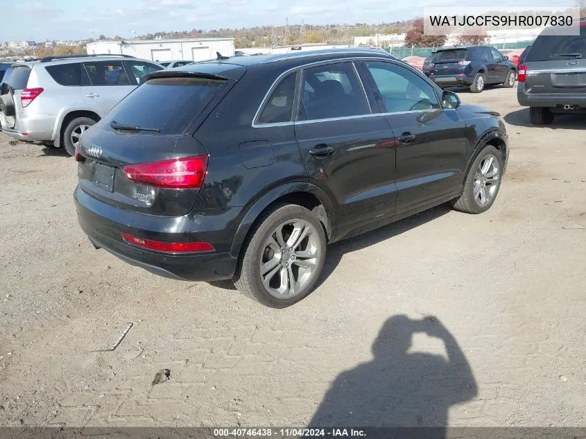 2017 Audi Q3 Premium Plus VIN: WA1JCCFS9HR007830 Lot: 40746438